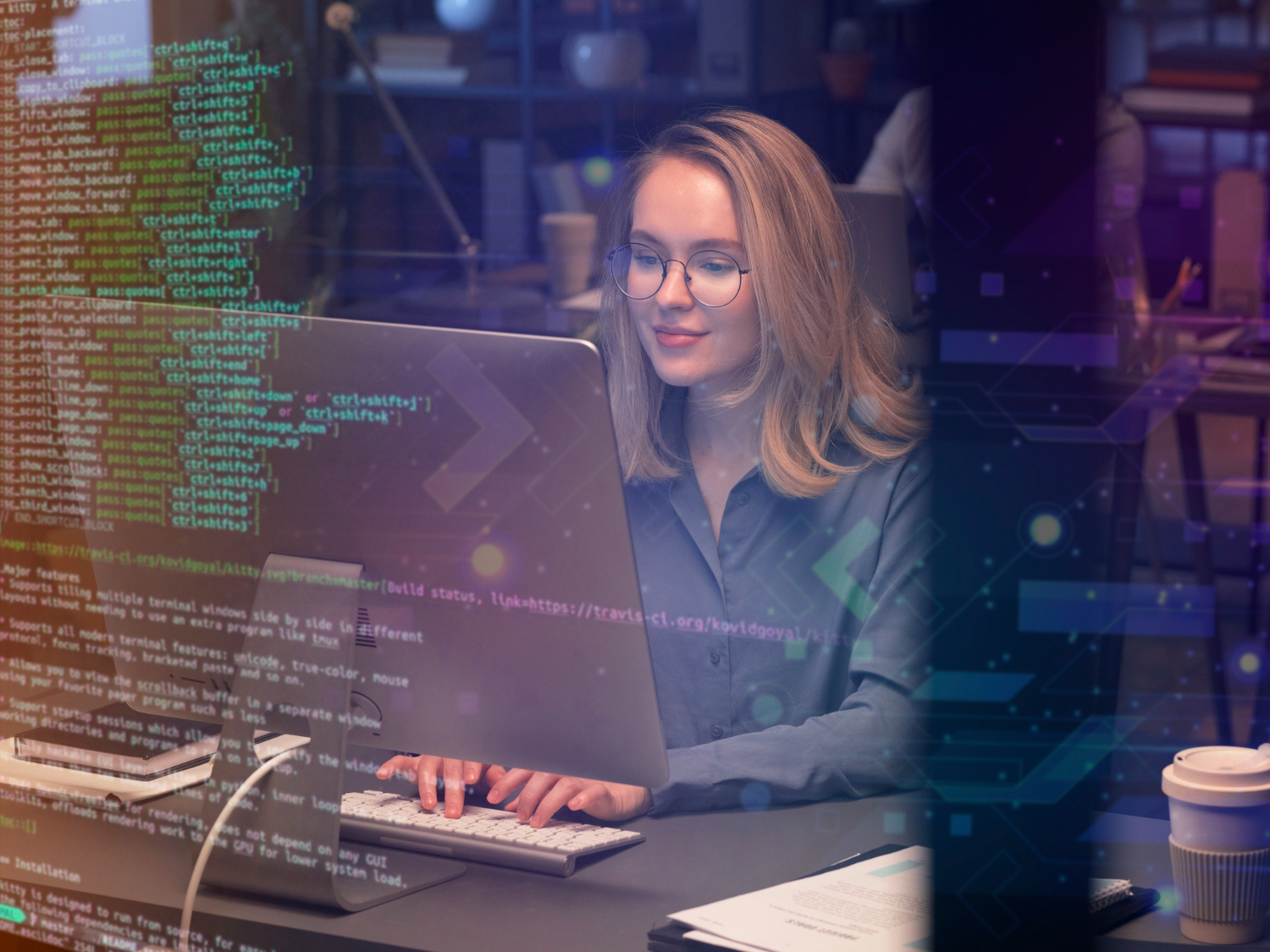 Equipe analisando gráficos de qualidade de software